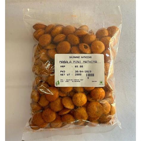 Masala Mini Mathiya Snack at Rs 65/packet | Mini Mathiya Snack in ...