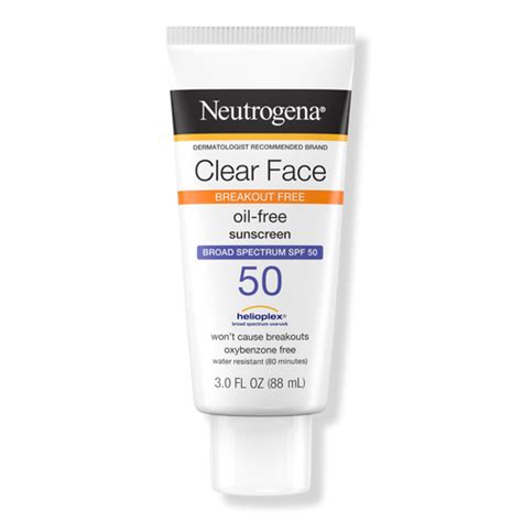 Neutrogena - Clear Face Oil-Free Sunscreen SPF 50 | Ulta Beauty