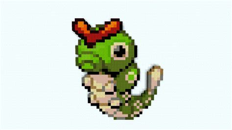 Caterpie - Minecraft Pixel Art - Pokemon by Cauchemarr on DeviantArt