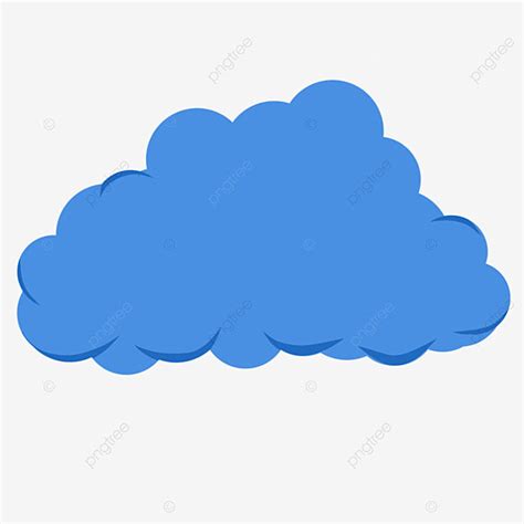 Awan Clipart Transparent PNG Hd, Awan Biru Kartun, Blue Cloud, Awan ...