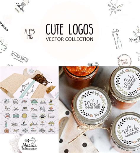 Cute vector logos collection | Free download