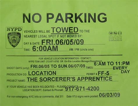 Temporary Parking Rules in NYC - Parking Tickets