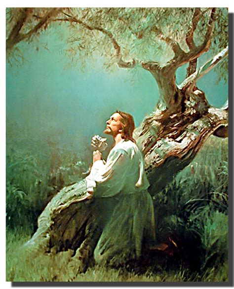 Christ's Prayer at Gethsemane Poster | Religious Posters | Spiritual ...