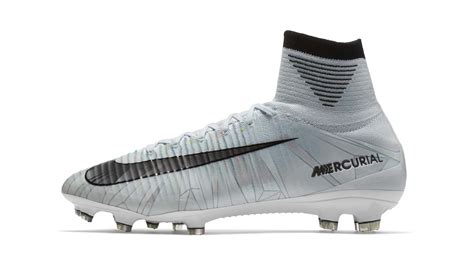 Nike Mercurial Superfly V CR7 FG Soccer Cleats Tint Black White Chrome ...