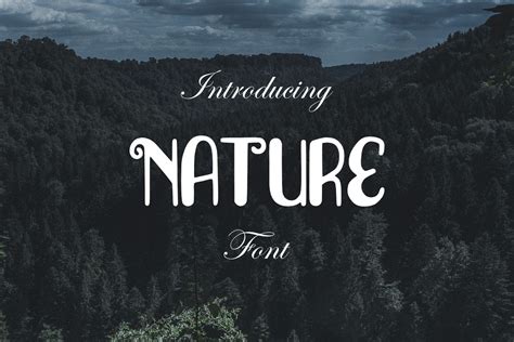 Nature Font (89734) | Regular | Font Bundles