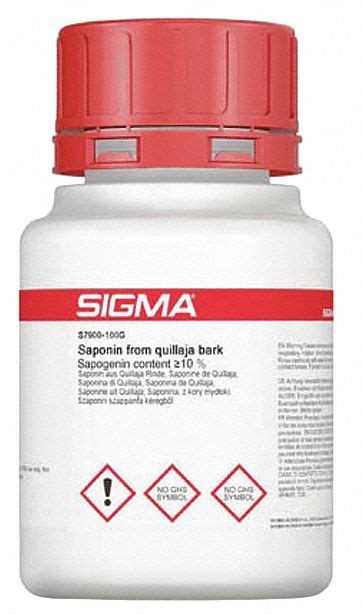 SIGMA-ALDRICH Saponin, Analytical Reagents, Bottle, 100 g - 45ZG04 ...