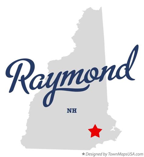 Map of Raymond, NH, New Hampshire