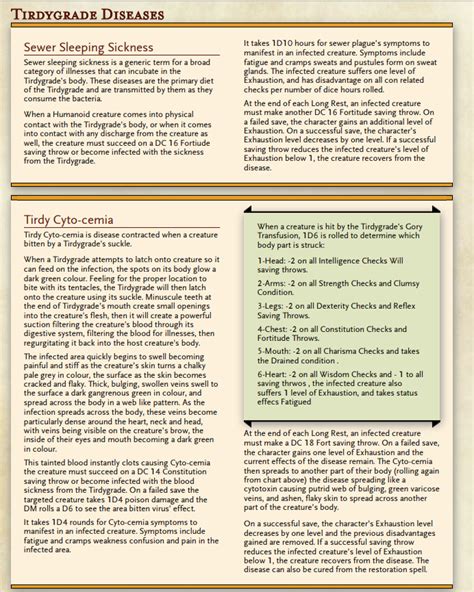 Tirdygrade: the disease cow dnd5e/pathfinder 2e compatible monster ...