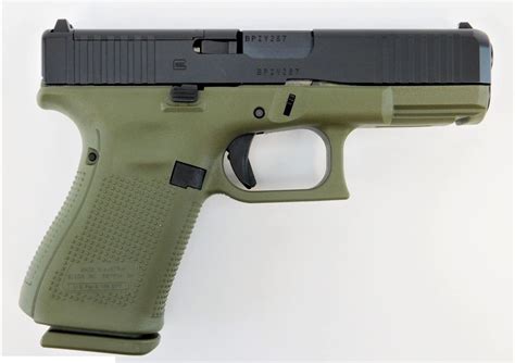 Glock 19 Gen5 MOS FS Battlefield Green 9mm Pistol, Modular Optics ...