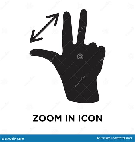 Zoom in Icon Vector Isolated on White Background, Logo Concept O Stock ...