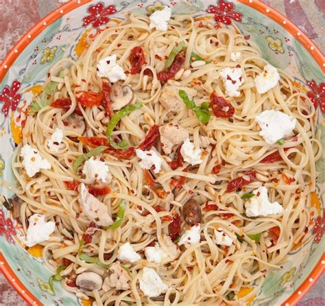 Linguini with Goat Cheese and Chicken | The Organic Kitchen Blog and ...