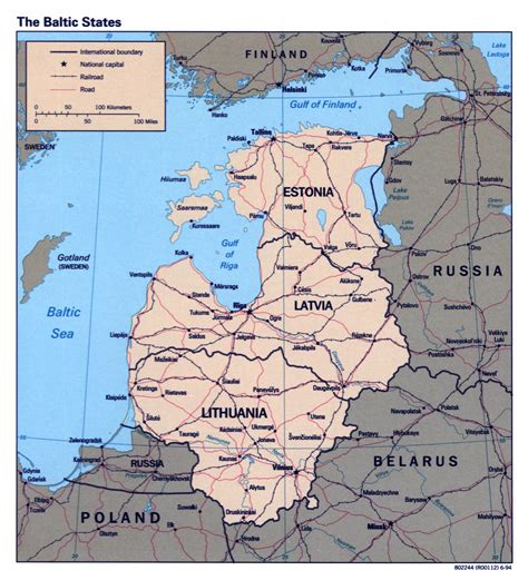 Maps of Baltic and Scandinavia | Detailed Political, Relief, Road and ...