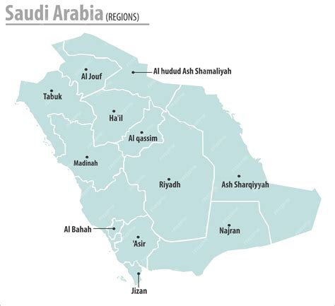 Premium Vector | Saudi arabia map illustration vector detailed saudi ...