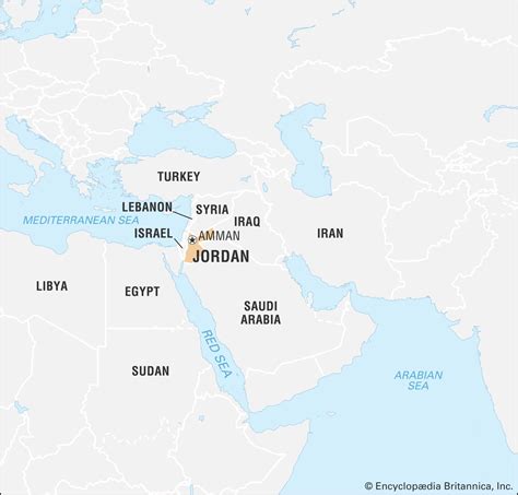 Detailed Map Of Jordan