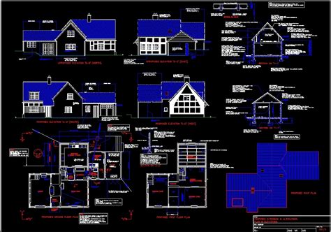 Autocad House Elevation