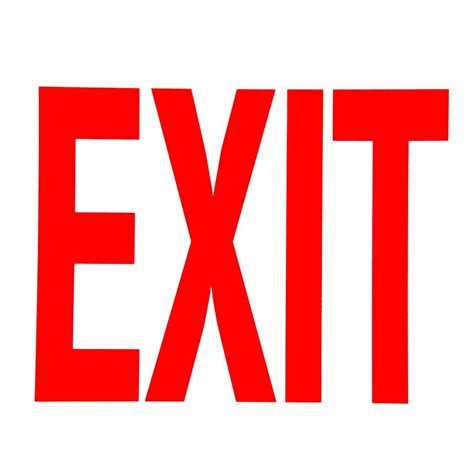 Free Exit Sign, Download Free Exit Sign png images, Free ClipArts on ...