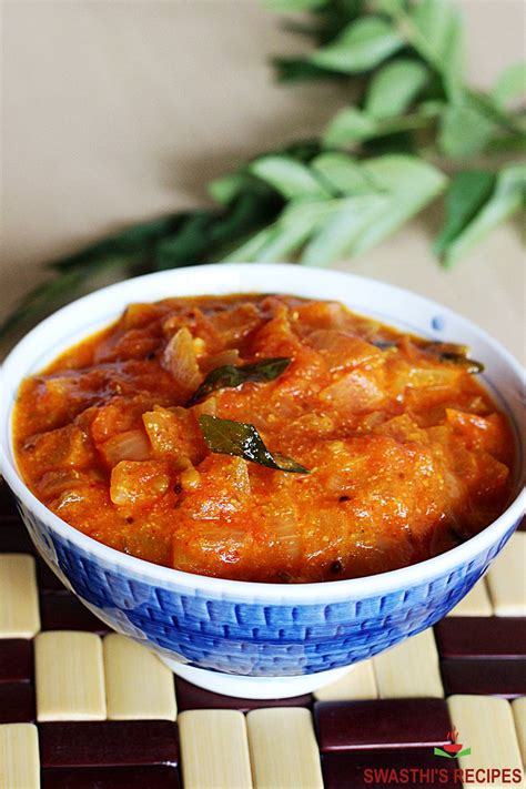 Tomato Curry Recipe (Andhra Tomato Kura) - Swasthi's Recipes