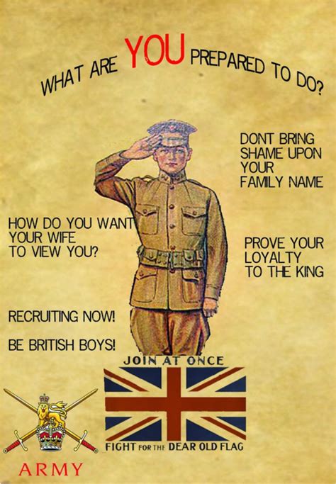 WWI recruitment poster. -David Doughty (@DavidWDoughty) | Twitter | Ww1 ...