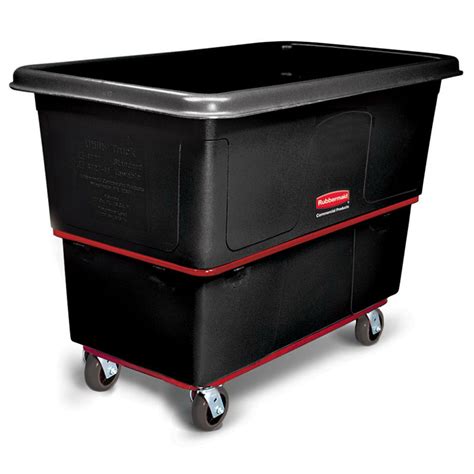 Rubbermaid FG472700BLA 1-cu yd Trash Cart w/ 1200-lb Capacity, Black