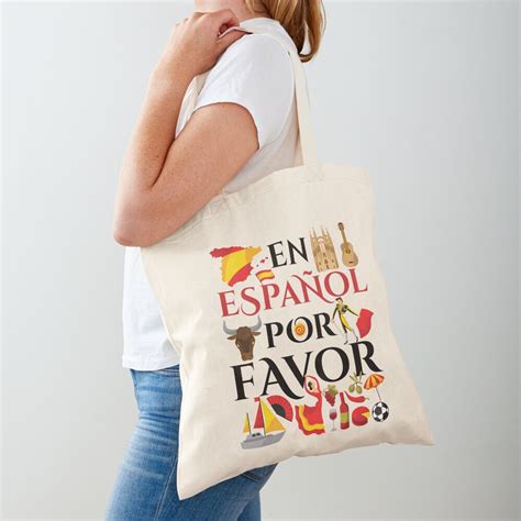 "Spanish Teacher Gifts En Espanol Por Favor" Tote Bag by jaygo | Redbubble