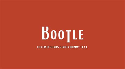 BOOTLE Font : Download Free for Desktop & Webfont