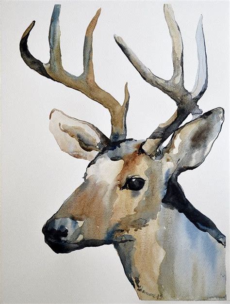 27 best Watercolor Deer images on Pinterest | Deer, Watercolor animals ...