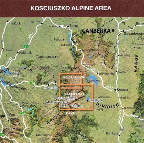 Mt Kosciuszko World Map