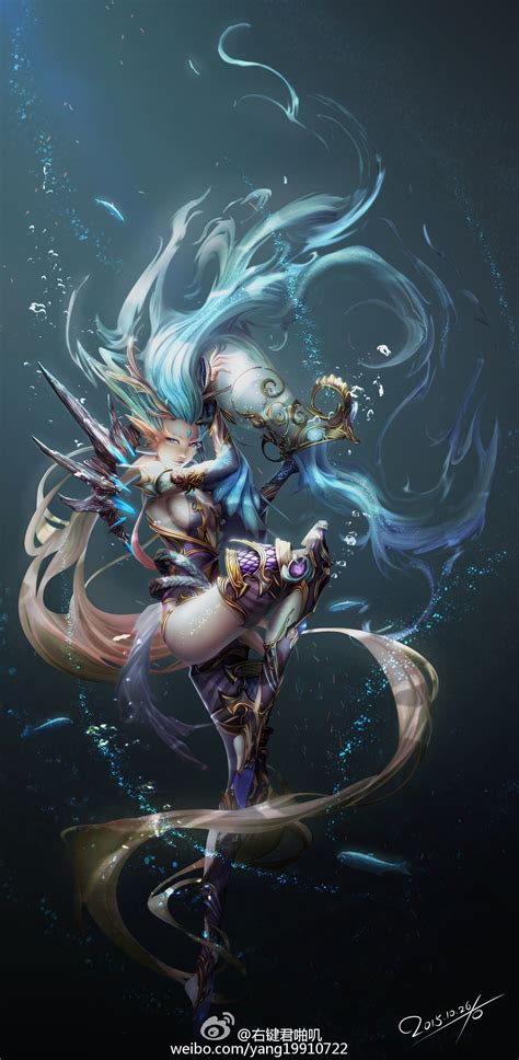 Aquarius:, 右 键君 | Aquarius art, Beautiful fantasy art, Dark fantasy art