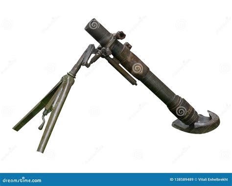 Mortar Cannon Gun Isolated White Background .mortar from the Second ...