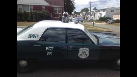 Vintage Nypd Plymouth Police Car On Display Editorial