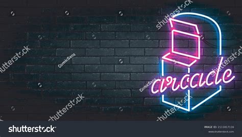 Vector Realistic Isolated Neon Sign Arcade Stock Vector (Royalty Free ...