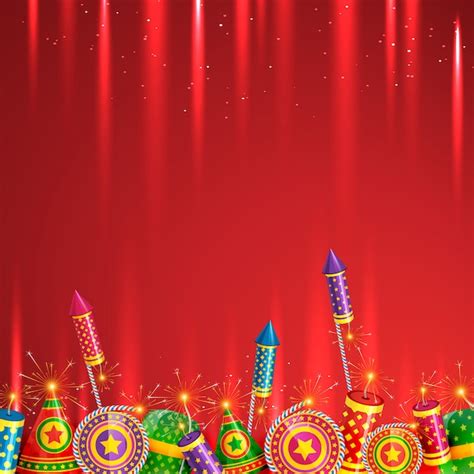 Premium Vector | Diwali crackers background