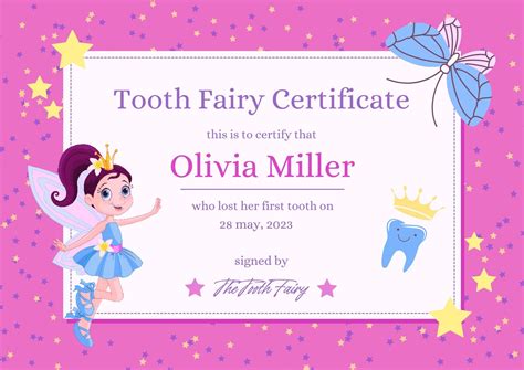 Printable Tooth Fairy Letter