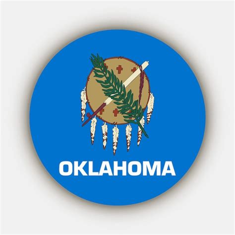 Premium Vector | Oklahoma state flag vector illustration