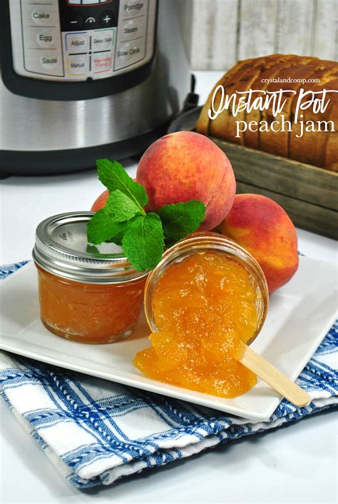 Homemade Peach Jam Recipe - CrystalandComp.com