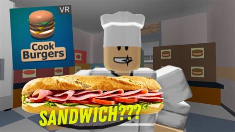 How to make a sandwich in Cook Burgers (Roblox) - YouTube