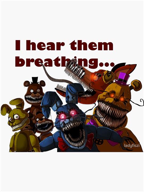 "FNAF 4 Nightmare Animatronics" Sticker by ladyfiszi | Redbubble