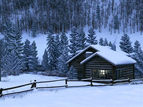 Winter Cabin Wallpapers - Wallpaper Cave