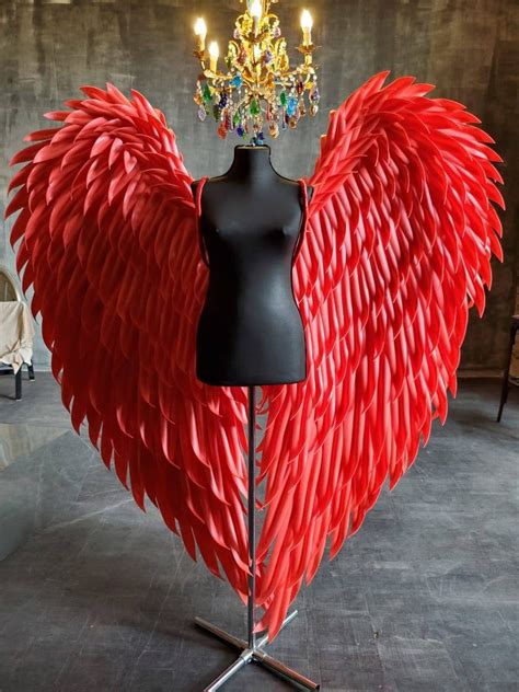 Angel wings costume Red devil wings adult cosplay angel | Etsy