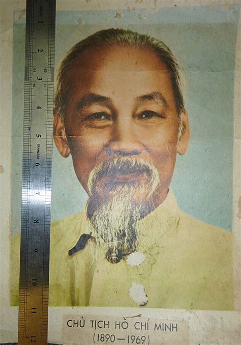 HO CHI MINH - Rare 1969 Color Vintage Poster - VC - NLF - Vietnam War ...