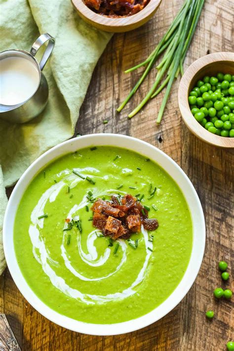 Green Pea Soup with Candied Bacon | NeighborFood