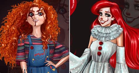 This Artist Reimagined Disney Princesses as Halloween Characters, and ...