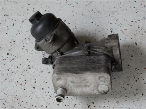 BMW E46 E38 E39 E53 M57 Oil Filter Housing Heat Exchanger Oil Cooler ...