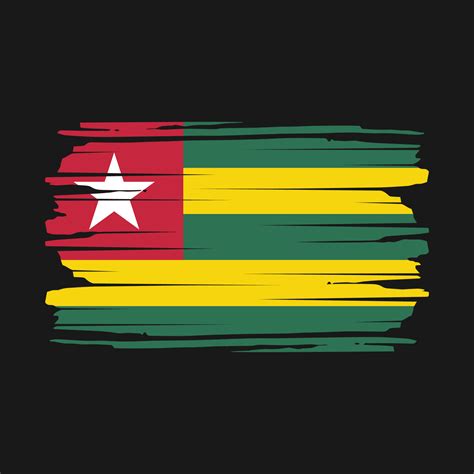 Togo Flag Brush Vector 20471437 Vector Art at Vecteezy