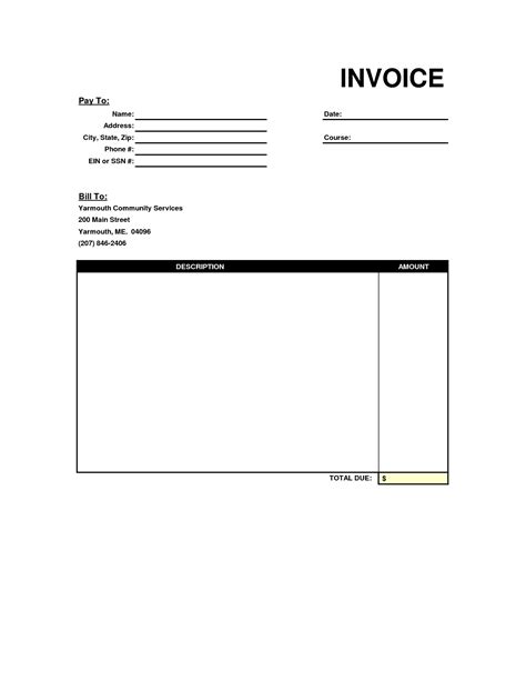 Blank Invoices To Print | Invoice Template Ideas