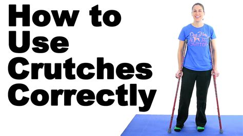 How to Use Crutches Correctly - Ask Doctor Jo - YouTube