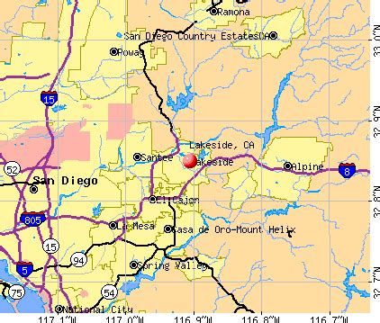 Lakeside, California (CA 92040) profile: population, maps, real estate ...