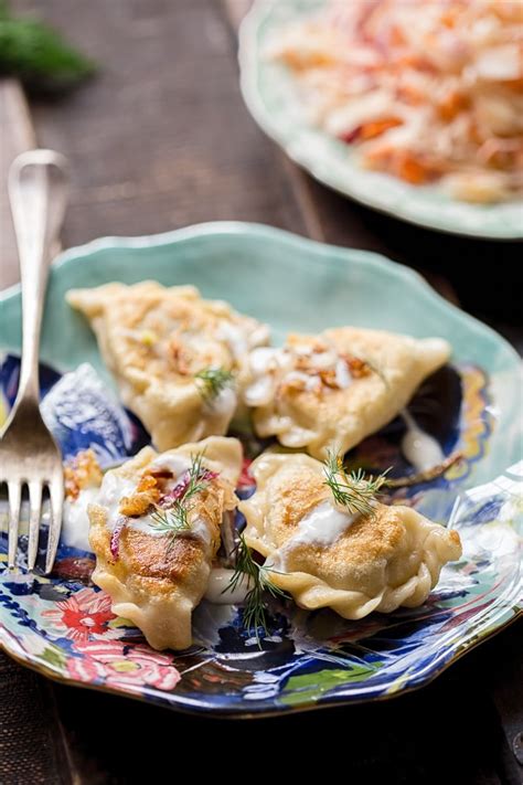 Potato, Bacon and Caramelised Onion Pierogi (Vareniki) - Vikalinka