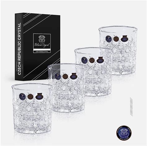 Crystal Whiskey Glasses 4pcs 320ml – BigaMart