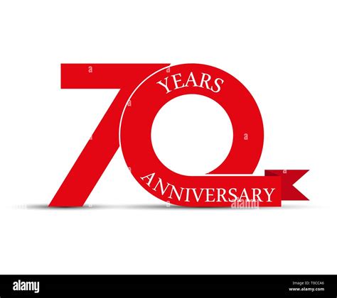 70 years anniversary, simple design, logo for decoration Stock Vector ...